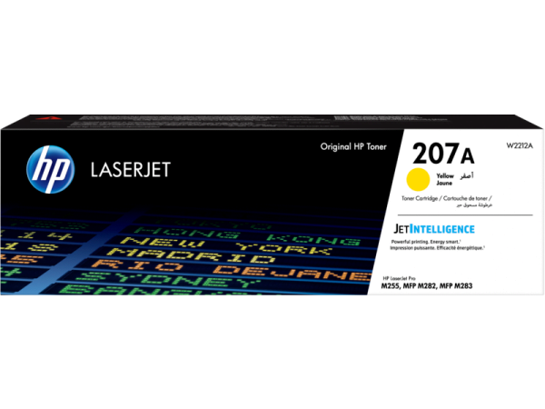 Toner HP LaserJet Original 207A Amarelo (W2212A)
